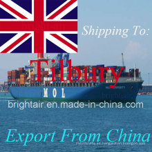 Transporte marítimo de mercancías desde China a Tilbury, Reino Unido Reino Unido